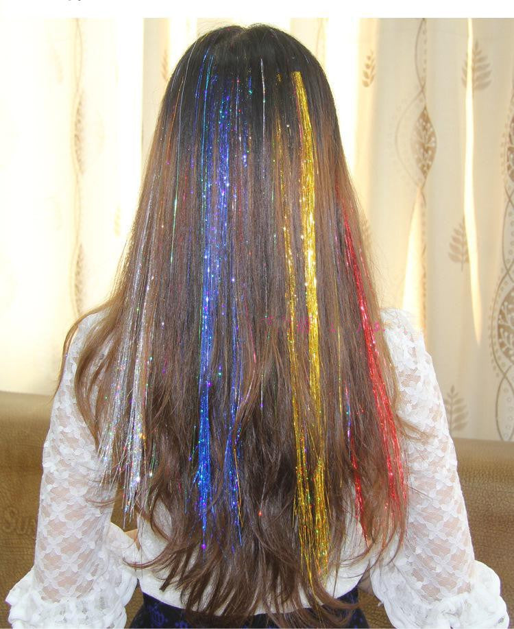 Laser hair color hair extension
